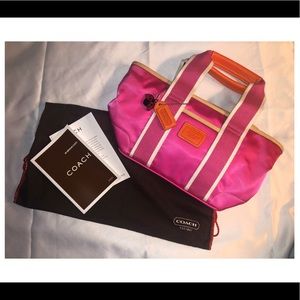 Coach Hot Pink Hampton Mini
